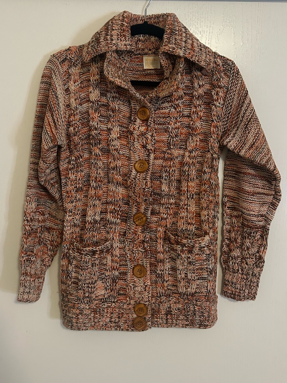 Vintage Marled Cardigan Sweater